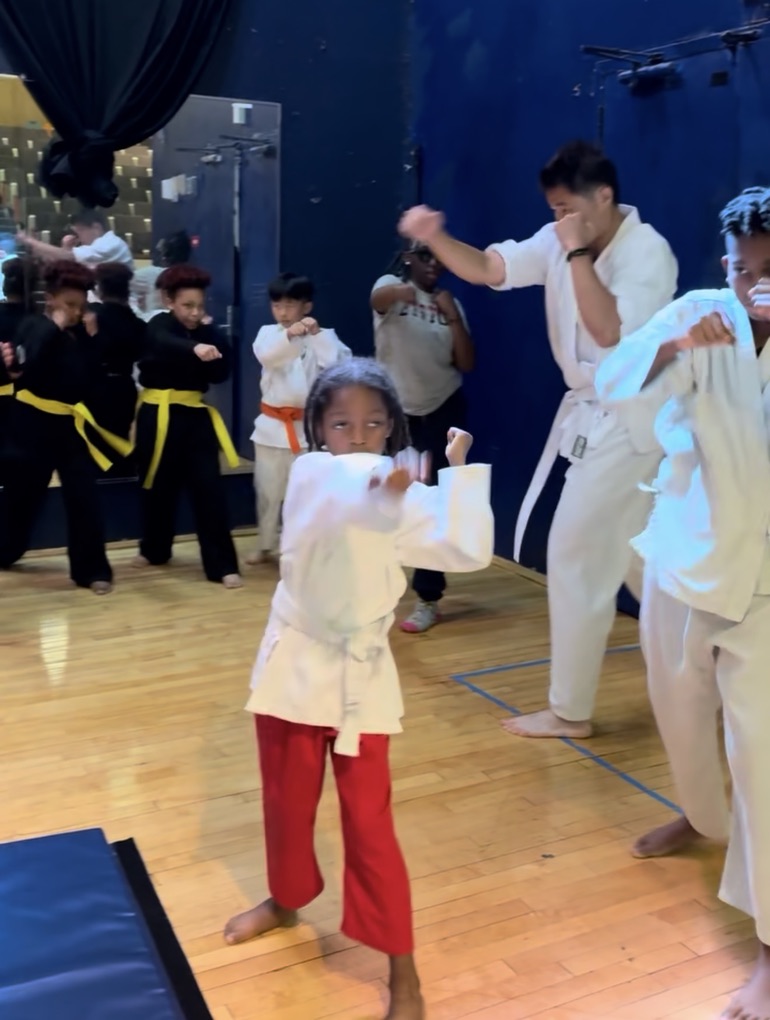 Boston Self Defense student  practicing martial arts