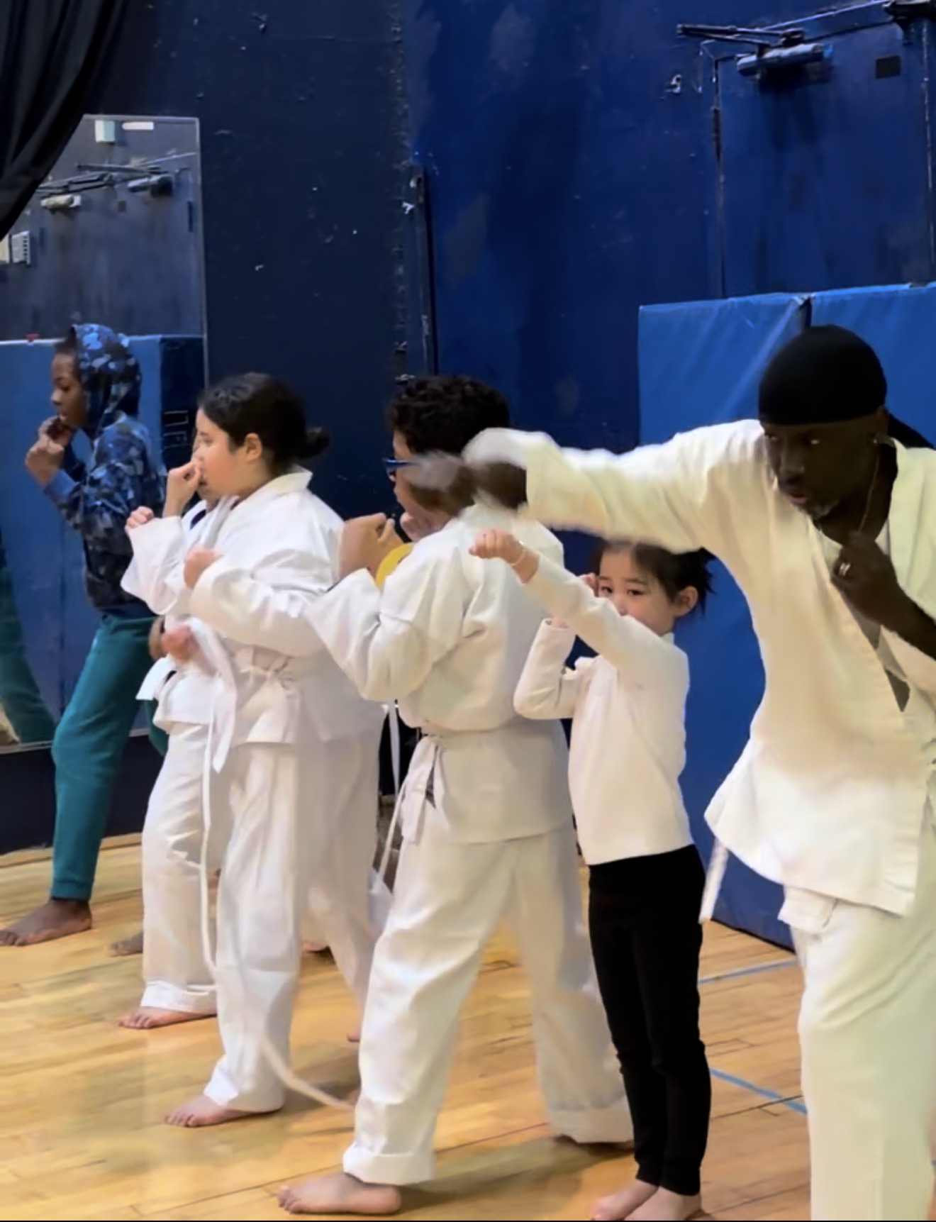 Boston Self Defense student  practicing martial arts
