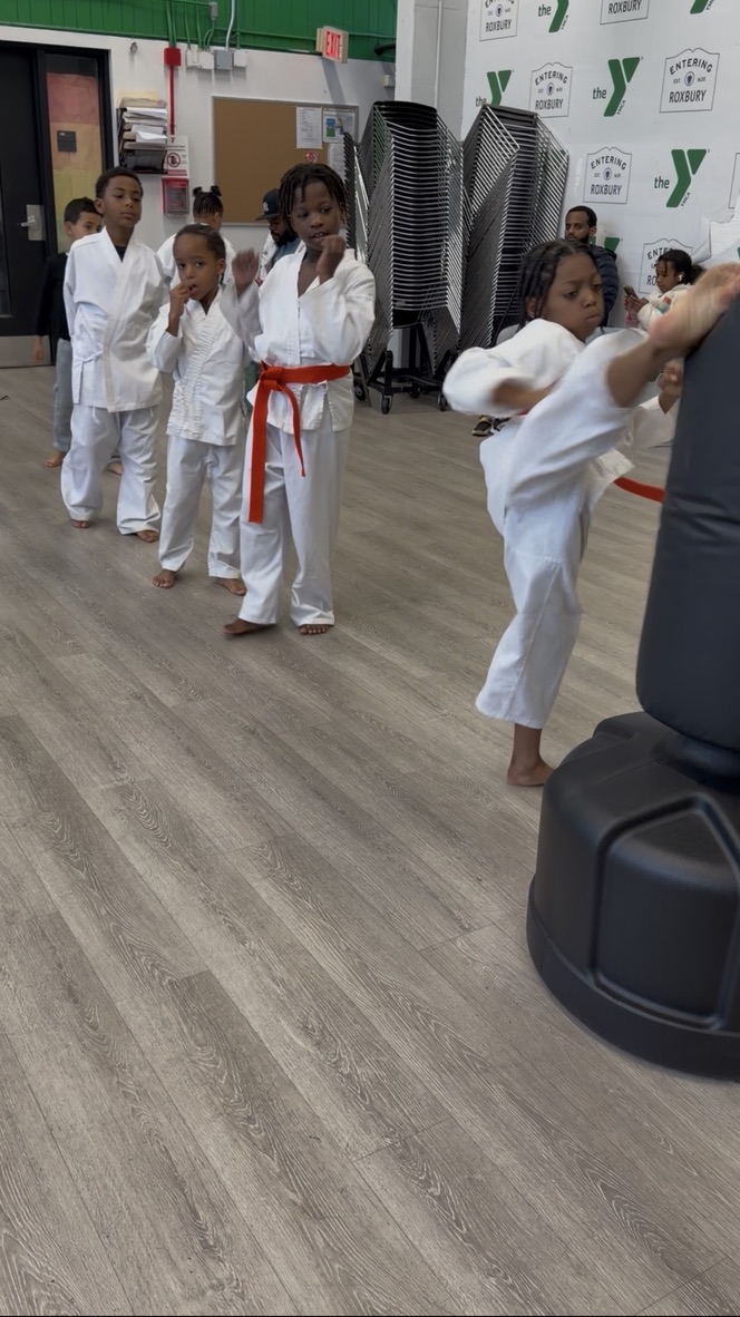 Boston Self Defense student  practicing martial arts