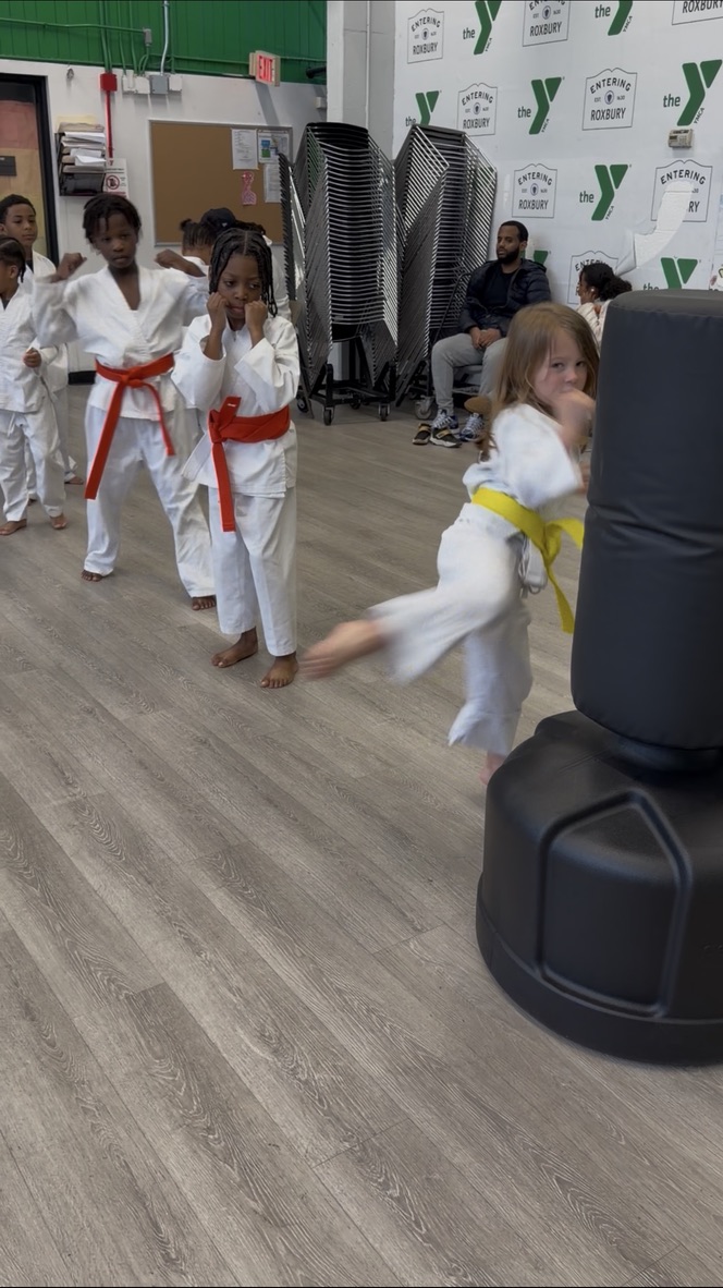 Boston Self Defense student  practicing martial arts