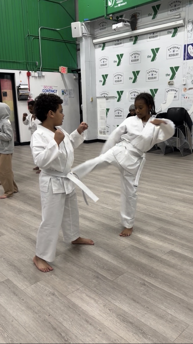 Boston Self Defense student  practicing martial arts