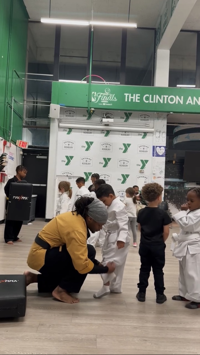 Boston Self Defense student  practicing martial arts